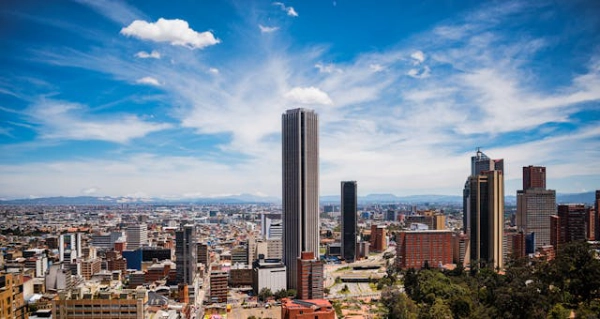 Panoramic skyline of Bogotá, Colombia during a cultural luxury journey through the capital city